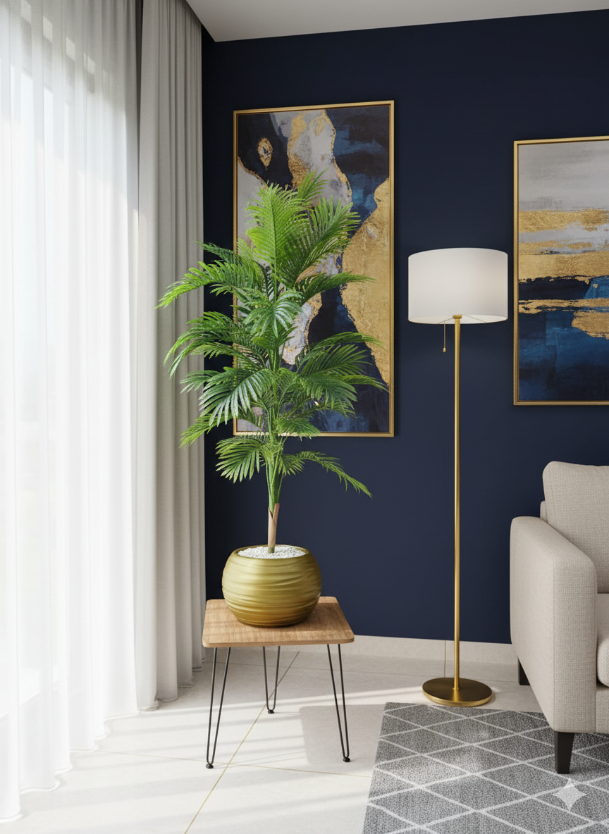 Tall potted indoor plant